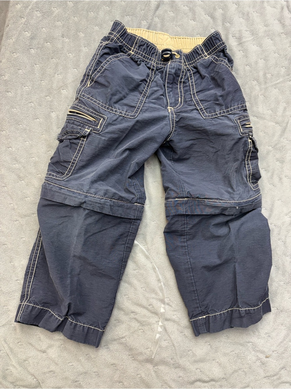 Talbots Kids Navy Convertible Cargo Joggers